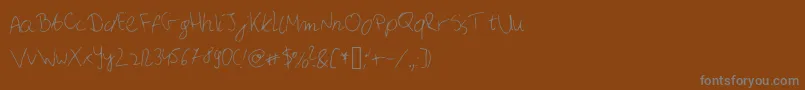 Шрифт Applausefont – серые шрифты на коричневом фоне