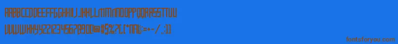 OpulentFiend Font – Brown Fonts on Blue Background