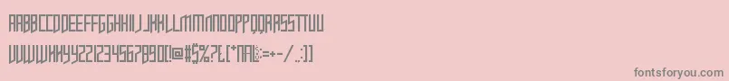OpulentFiend-Schriftart – Graue Schriften auf rosa Hintergrund