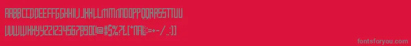 OpulentFiend Font – Gray Fonts on Red Background