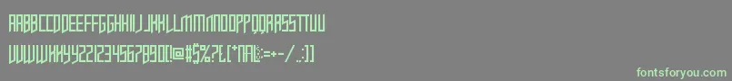 OpulentFiend Font – Green Fonts on Gray Background