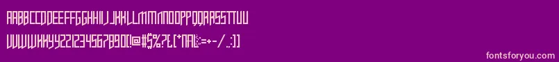OpulentFiend Font – Pink Fonts on Purple Background