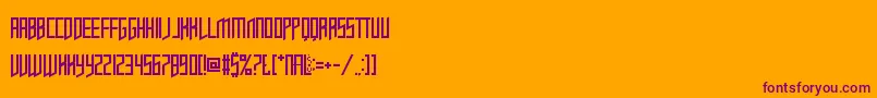 OpulentFiend Font – Purple Fonts on Orange Background