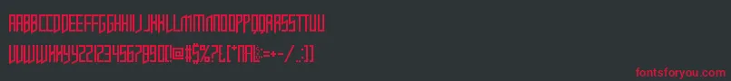 OpulentFiend-Schriftart – Rote Schriften auf schwarzem Hintergrund