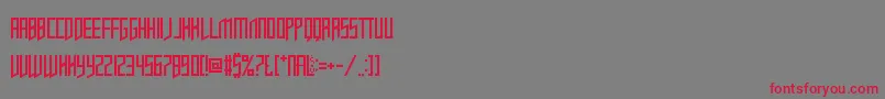 OpulentFiend Font – Red Fonts on Gray Background
