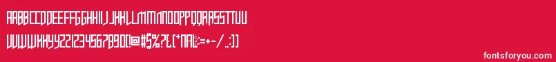 OpulentFiend Font – White Fonts on Red Background