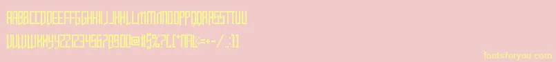 OpulentFiend Font – Yellow Fonts on Pink Background