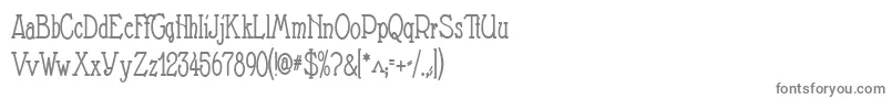 フォントNathanc – 白い背景に灰色の文字