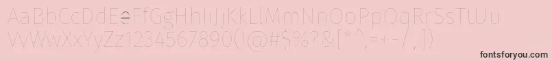 FirasansFour Font – Black Fonts on Pink Background