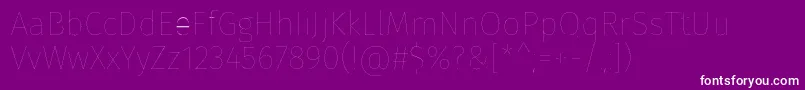 FirasansFour Font – White Fonts on Purple Background