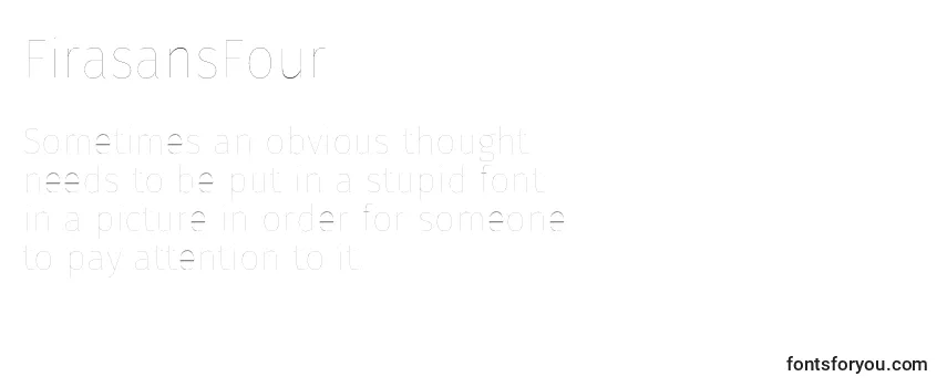 Review of the FirasansFour Font