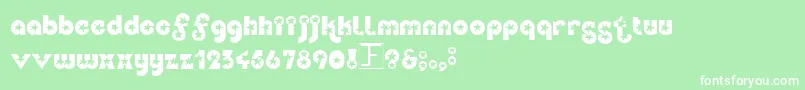 Independ Font – White Fonts on Green Background