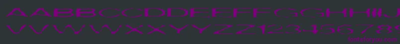 Gargantua Font – Purple Fonts on Black Background