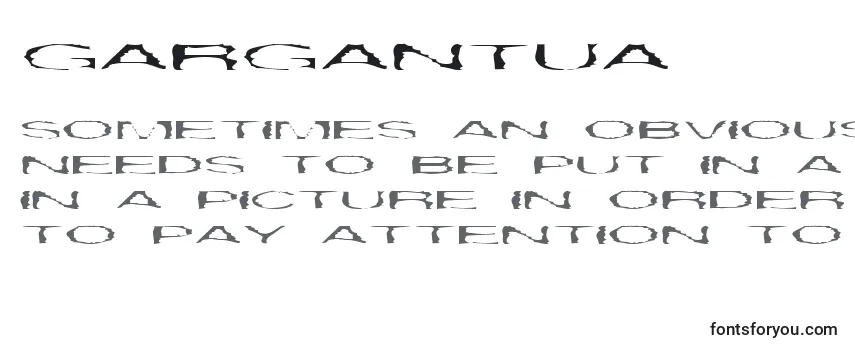 Schriftart Gargantua