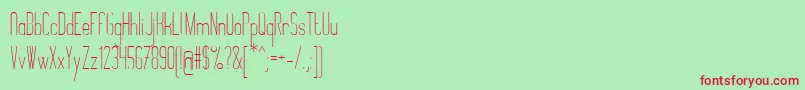 MontepetrumRegular Font – Red Fonts on Green Background