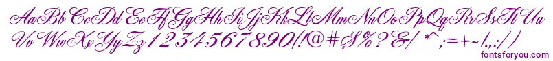 Quill-Schriftart – Violette Schriften