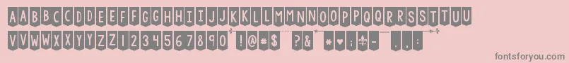 Kgchasingcars Font – Gray Fonts on Pink Background