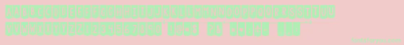 Kgchasingcars Font – Green Fonts on Pink Background