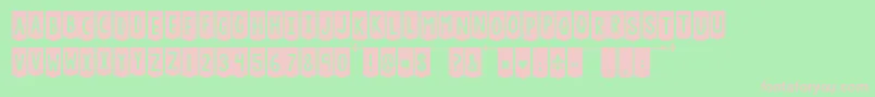 Kgchasingcars Font – Pink Fonts on Green Background