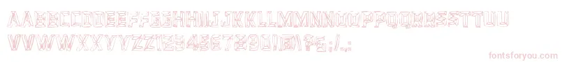 Bevelhands Font – Pink Fonts on White Background