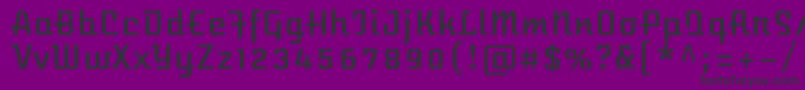 AtomicageRegular-Schriftart – Schwarze Schriften auf violettem Hintergrund