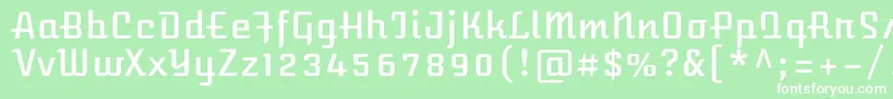 AtomicageRegular Font – White Fonts on Green Background