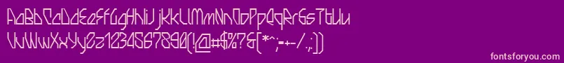 SnowstreetPersonaluse Font – Pink Fonts on Purple Background