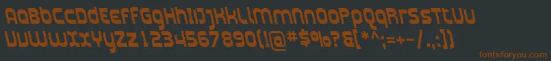 SfplasmaticarevBolditalic Font – Brown Fonts on Black Background