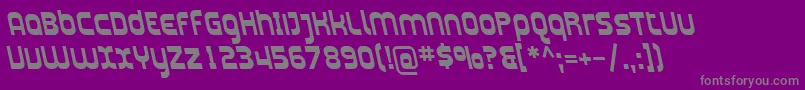 SfplasmaticarevBolditalic Font – Gray Fonts on Purple Background