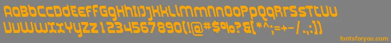 SfplasmaticarevBolditalic Font – Orange Fonts on Gray Background