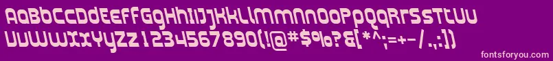 SfplasmaticarevBolditalic Font – Pink Fonts on Purple Background