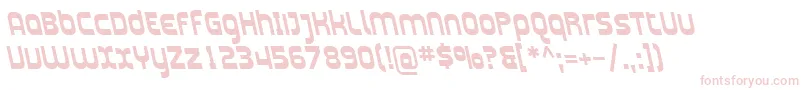 SfplasmaticarevBolditalic Font – Pink Fonts on White Background