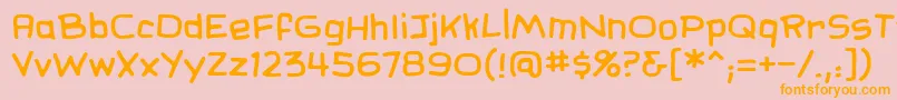 More about SundaycomicsbbReg Font SundaycomicsbbReg Font – Orange Fonts on Pink Background