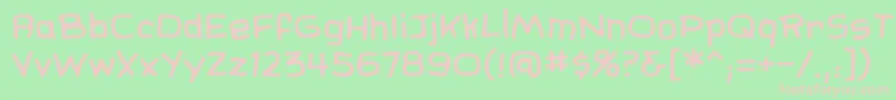 SundaycomicsbbReg Font – Pink Fonts on Green Background