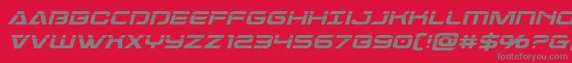 Dameronlaserital Font – Gray Fonts on Red Background