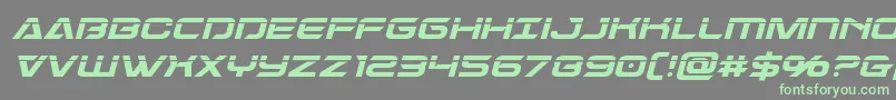 Dameronlaserital Font – Green Fonts on Gray Background