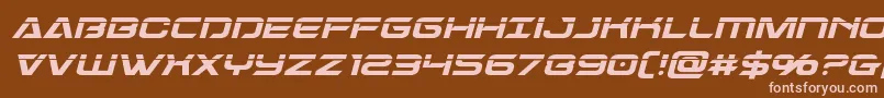 Dameronlaserital Font – Pink Fonts on Brown Background
