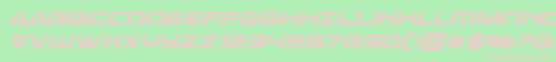 Dameronlaserital Font – Pink Fonts on Green Background