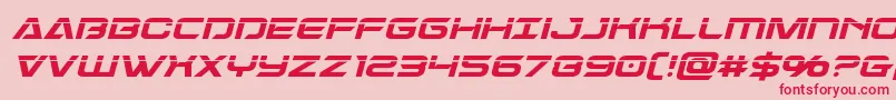 Шрифт Dameronlaserital – красные шрифты на розовом фоне