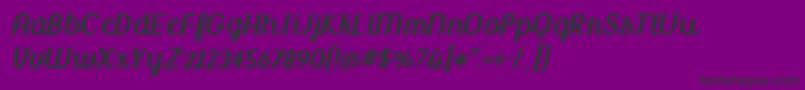 BmdUptownMarket Font – Black Fonts on Purple Background