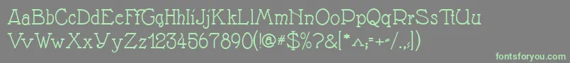 Nathanse-Schriftart – Grüne Schriften auf grauem Hintergrund