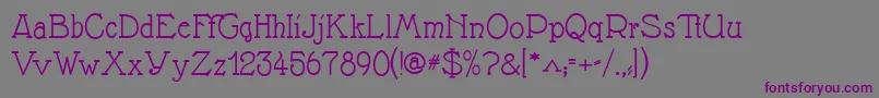 Шрифт Nathanse – фиолетовые шрифты на сером фоне