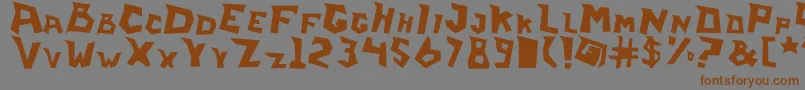 fuente Ilearnfromwall – Fuentes Marrones Sobre Fondo Gris