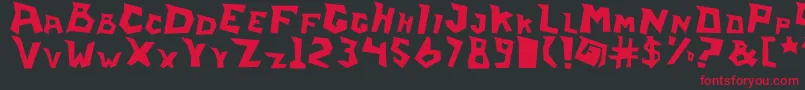 Ilearnfromwall Font – Red Fonts on Black Background