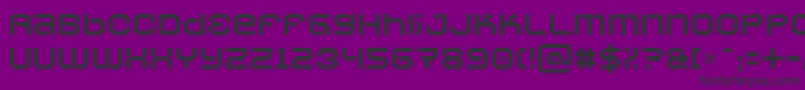 VaporbyteSlim-Schriftart – Schwarze Schriften auf violettem Hintergrund