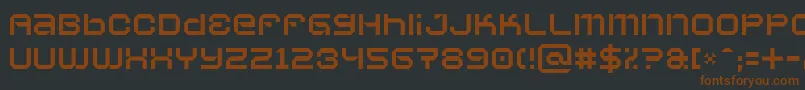 VaporbyteSlim Font – Brown Fonts on Black Background