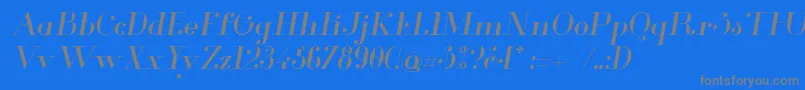 Шрифт GlamorItalic – серые шрифты на синем фоне