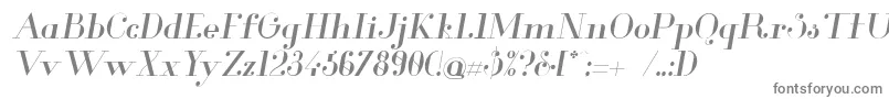 GlamorItalic-Schriftart – Graue Schriften