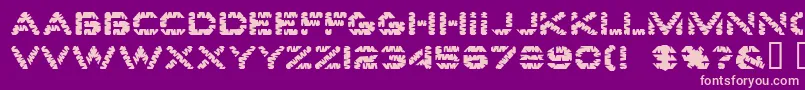 Edgewater Font – Pink Fonts on Purple Background