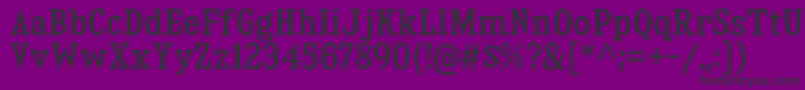 Fonte KingsbridgeScRg – fontes pretas em um fundo violeta
